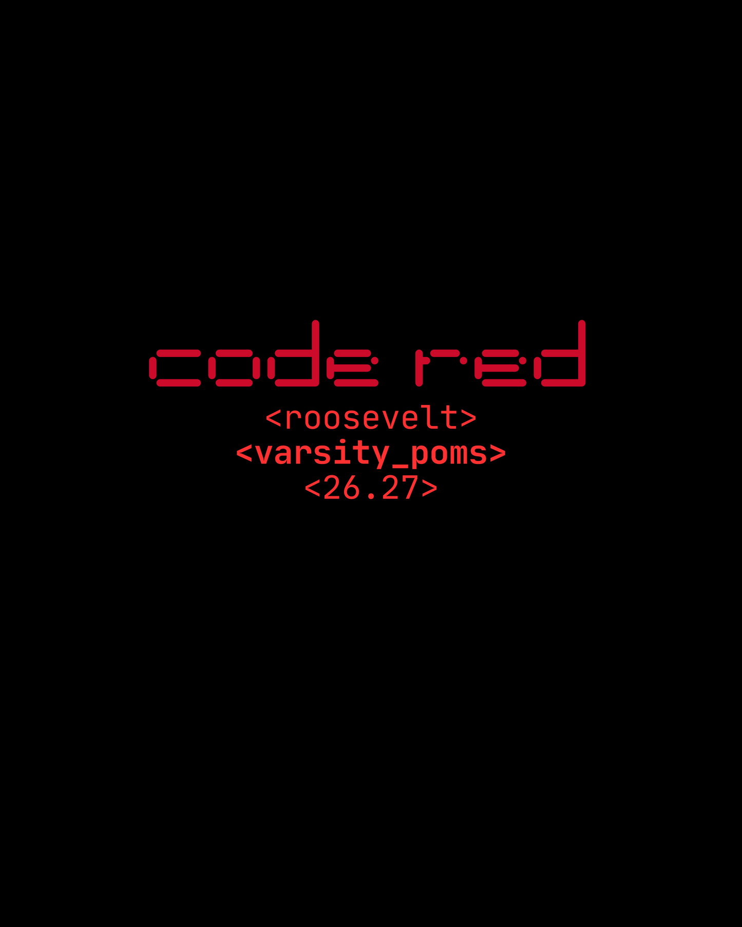 Code Red Varsity Black