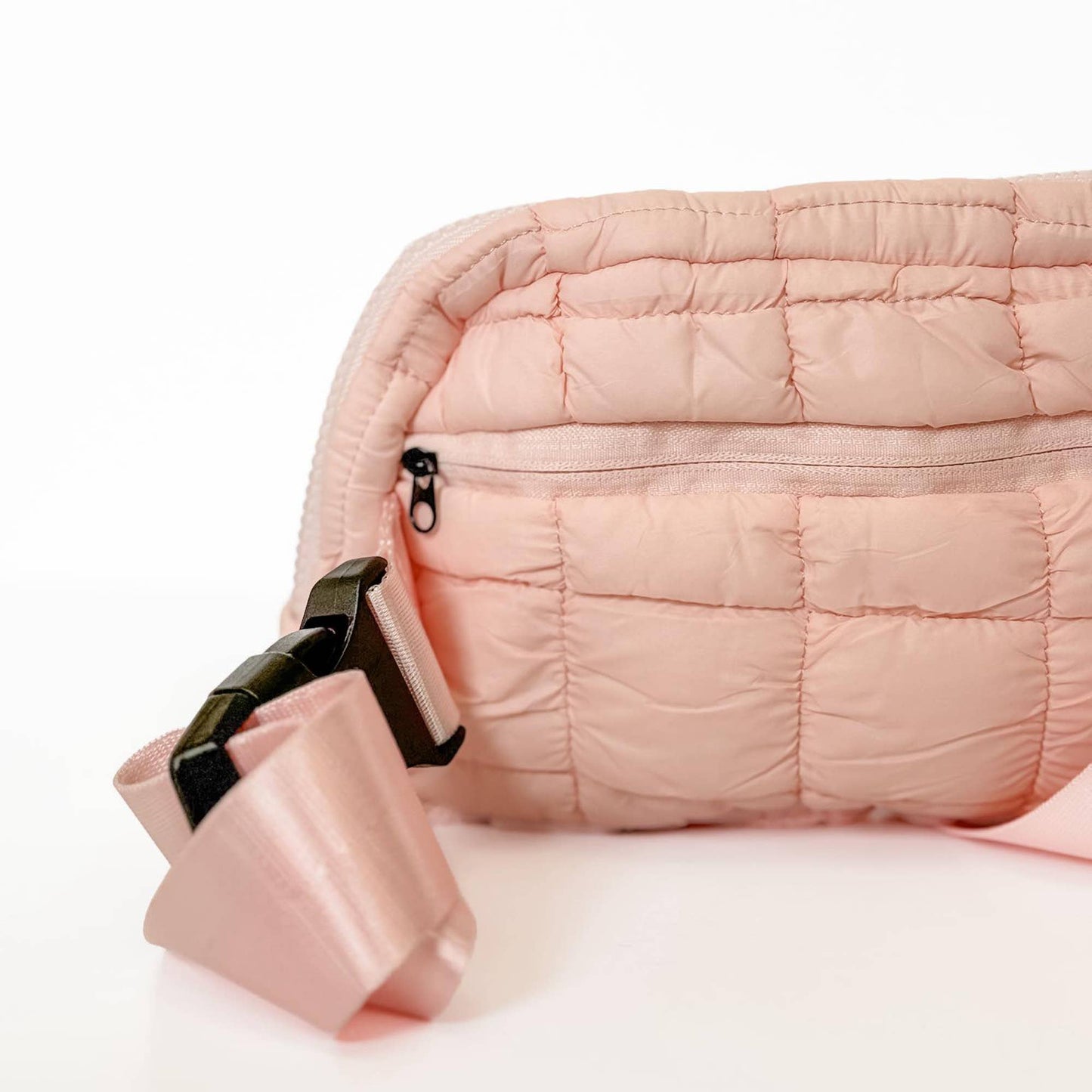 Quilted Puff Fanny Pack- Espresso