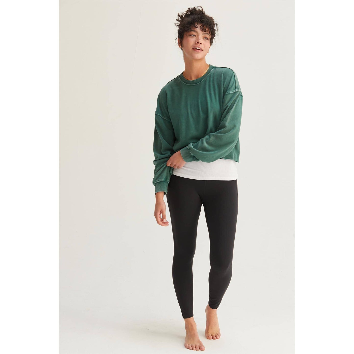 Cropped Crewneck Sweatshirt