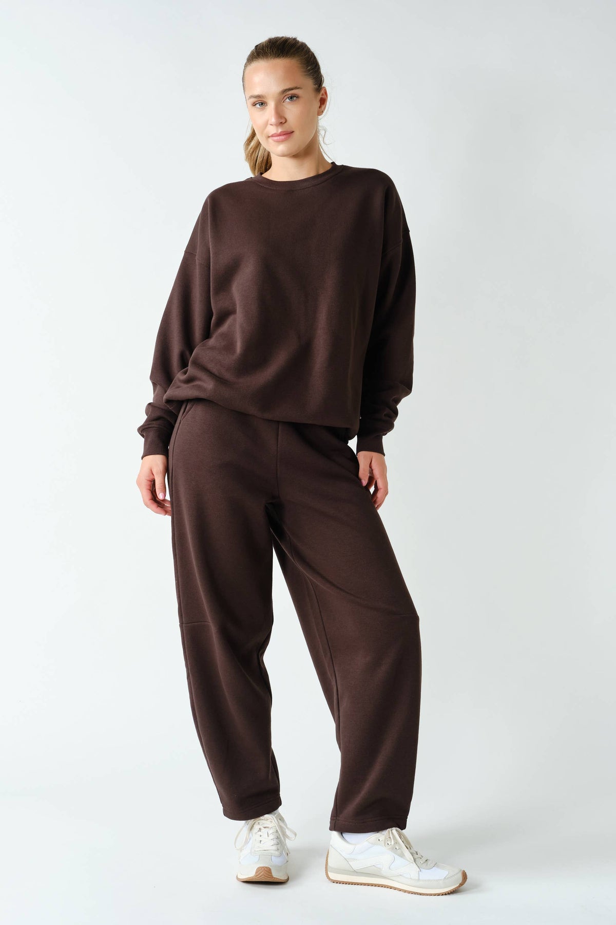 Cotton Fleece Aspen Barrel Sweatpants: SYCAMORE / S:M:L (2:2:2)