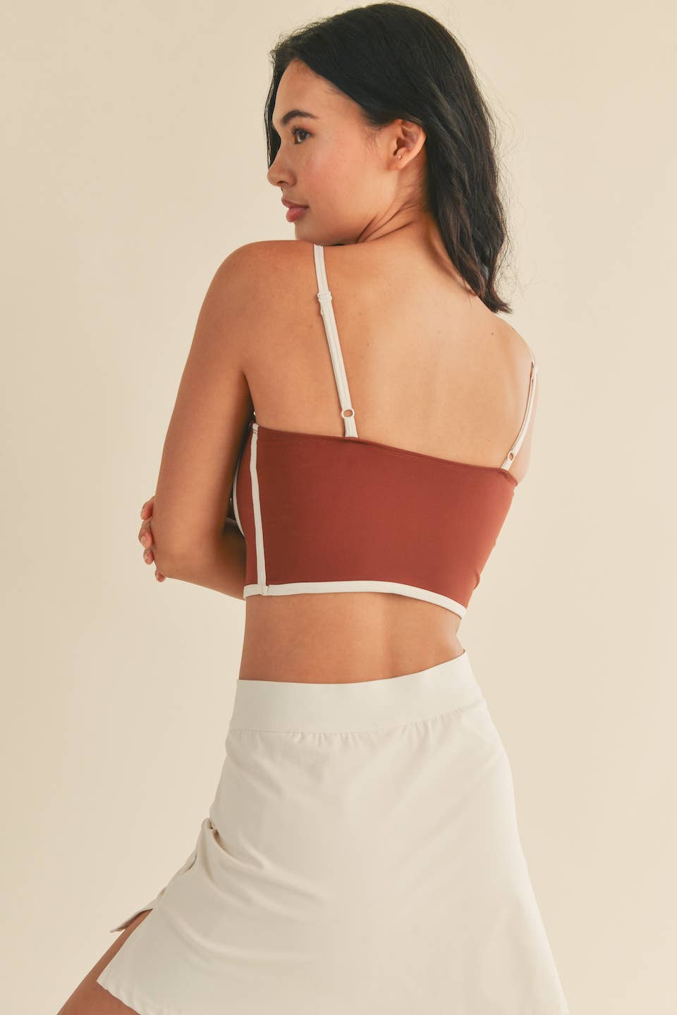 Sculpting Bra Tank in Cinnamon