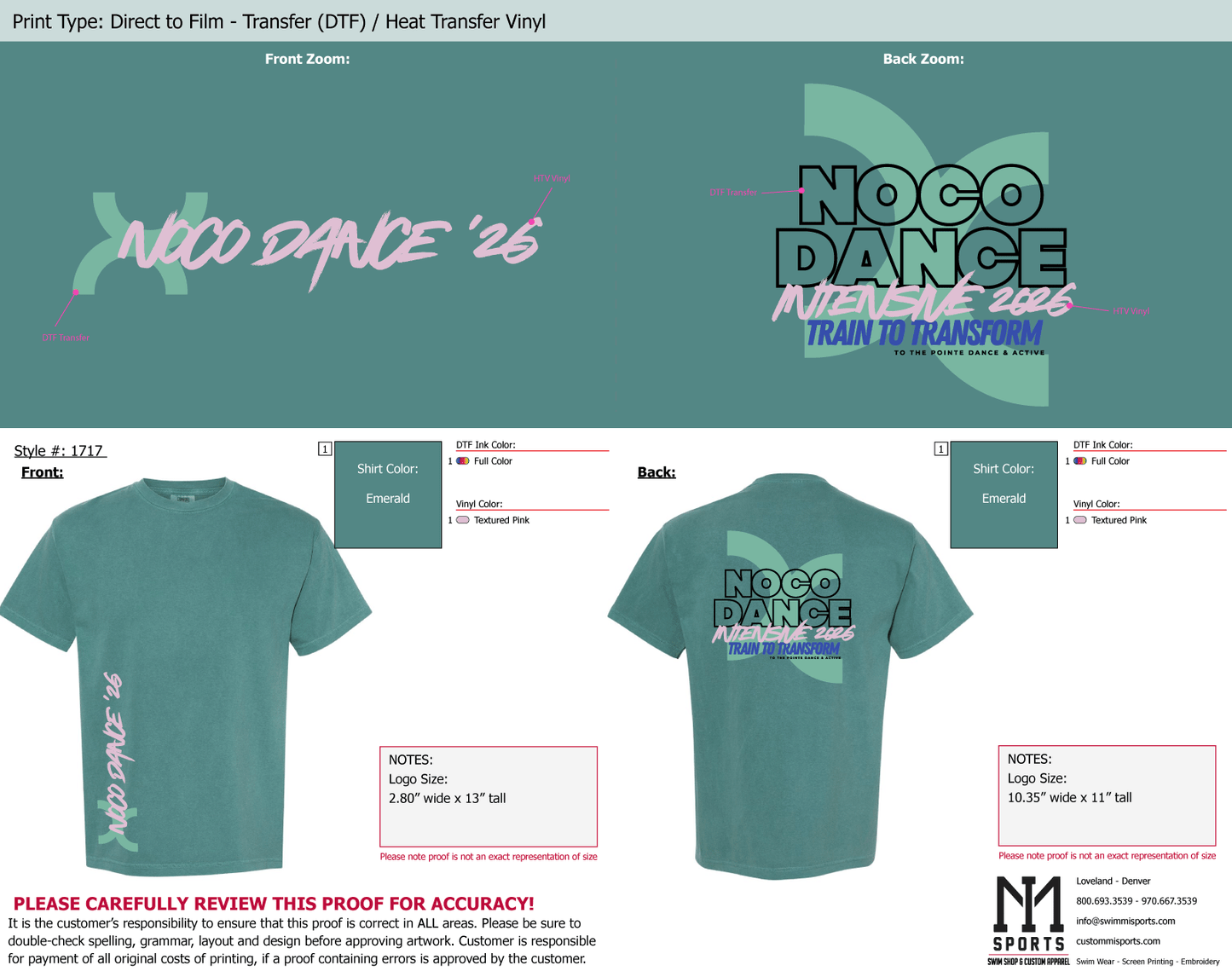 NOCO Dance Intensive Collab Tee {Limited Edition} Preorder