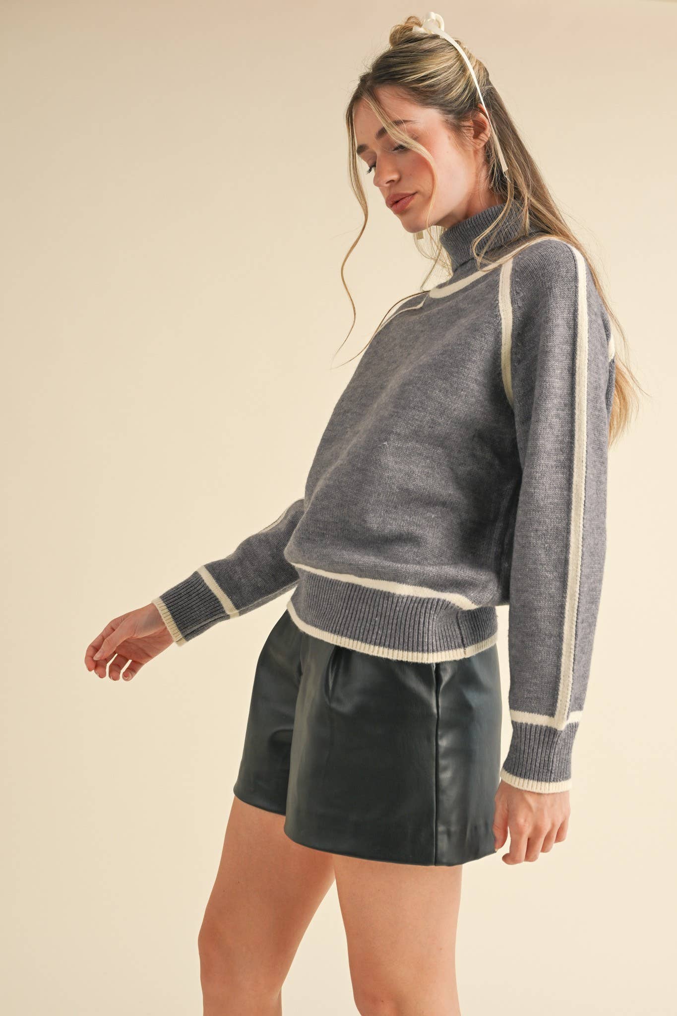 Inside the Lines Contrast Sweater