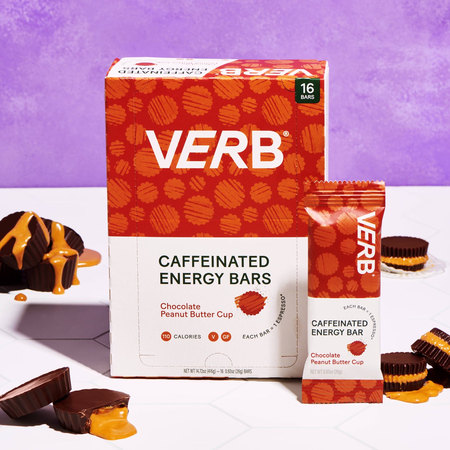 VERB Caffeinated Snack Bar- Chocolate Peanut Butter Cup