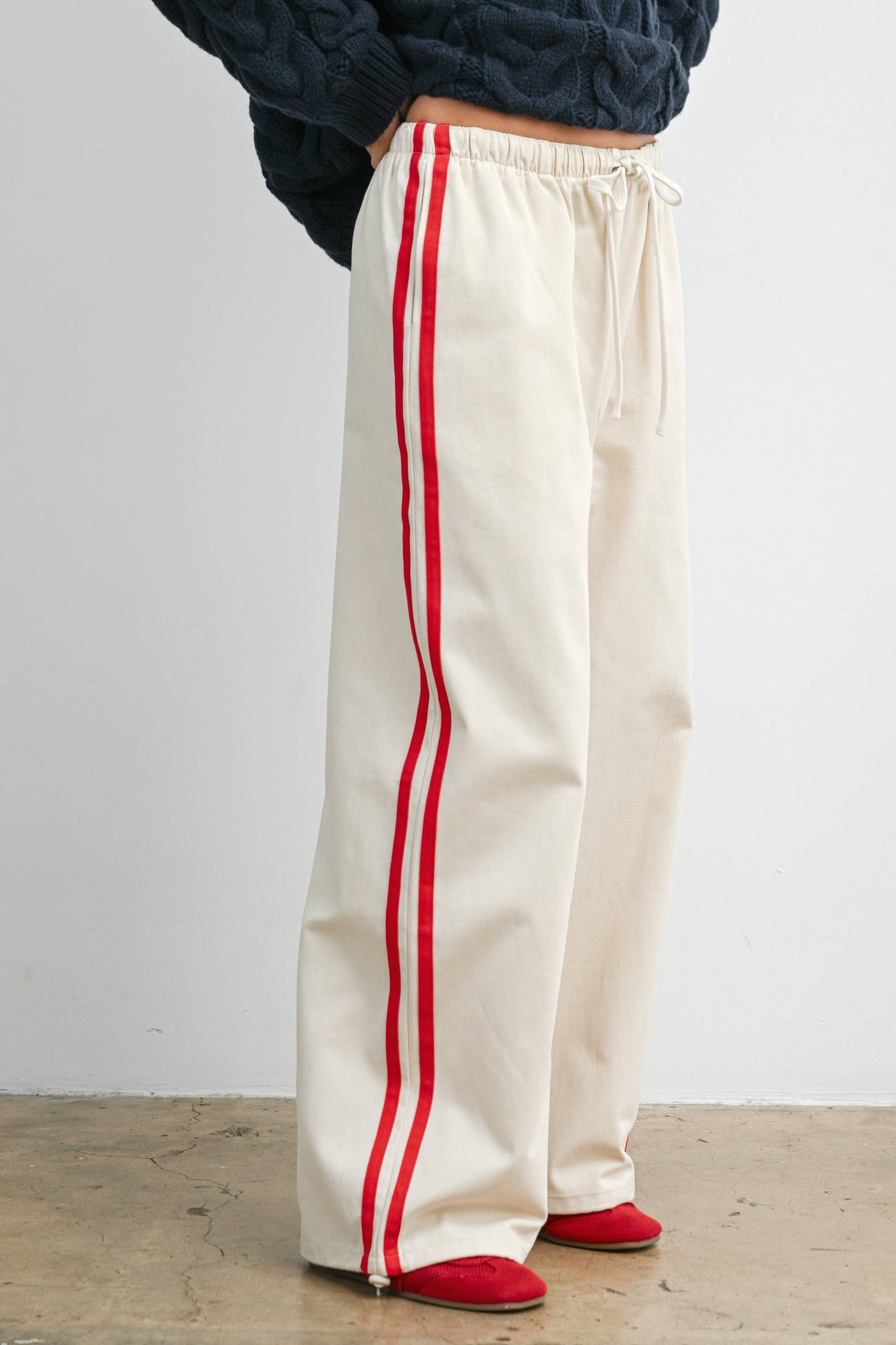 The Stadium Stripe Wideleg Pant