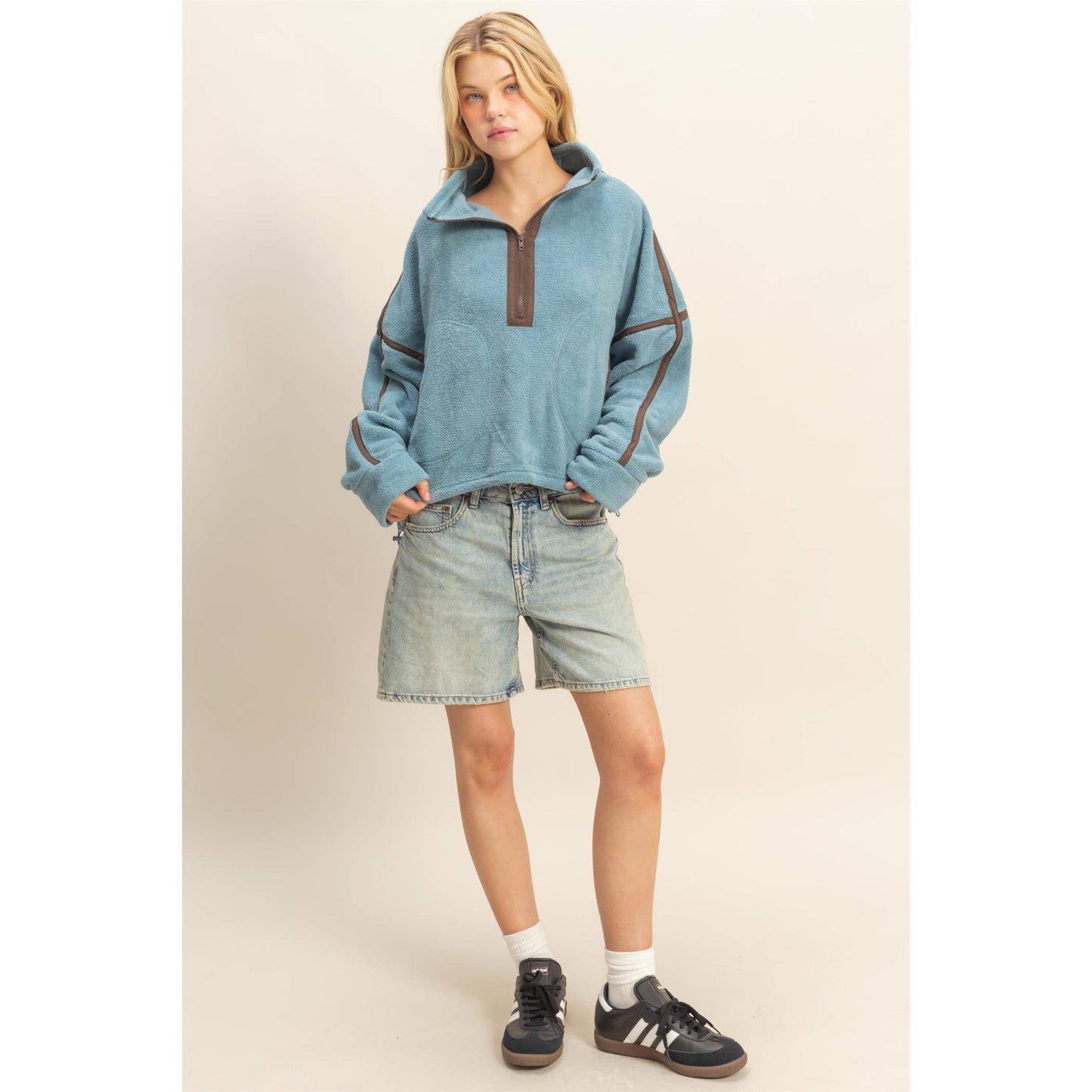 Spicy Cider Half-Zip Pullover