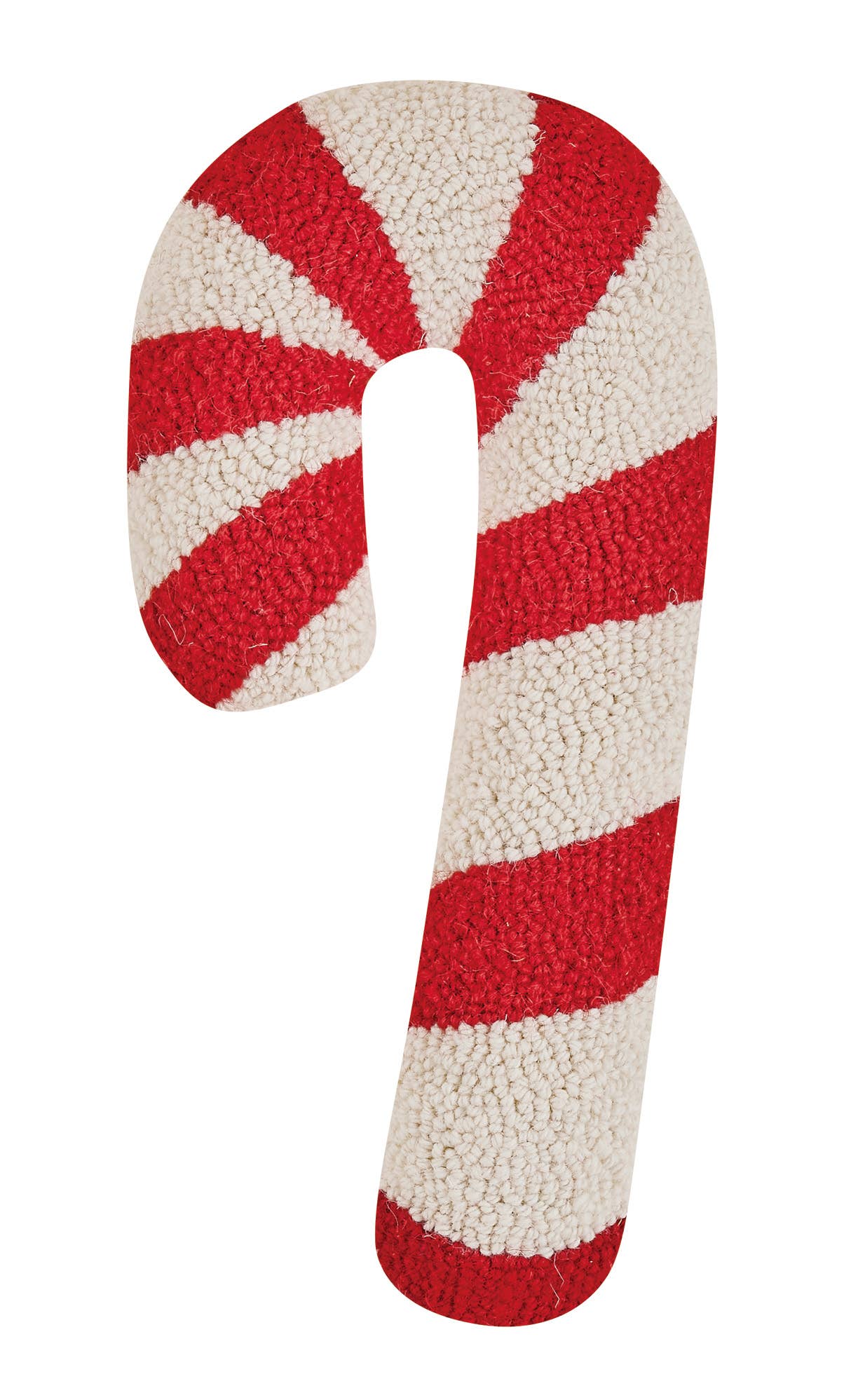 Shaped Candy Cane Hook Pillow