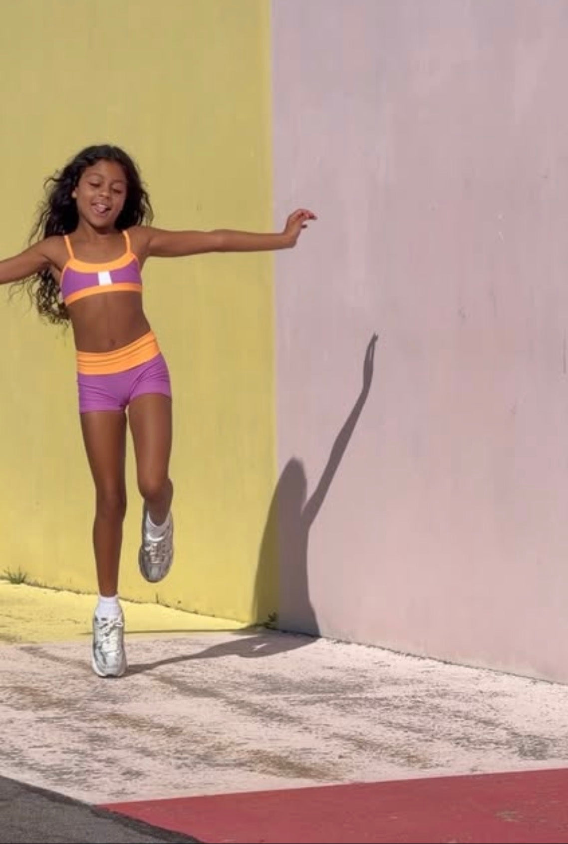 Everyday Foldover Short- Colorblock Edit