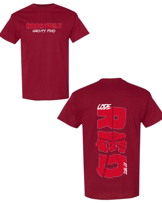 Code Red Varsity Poms Tee