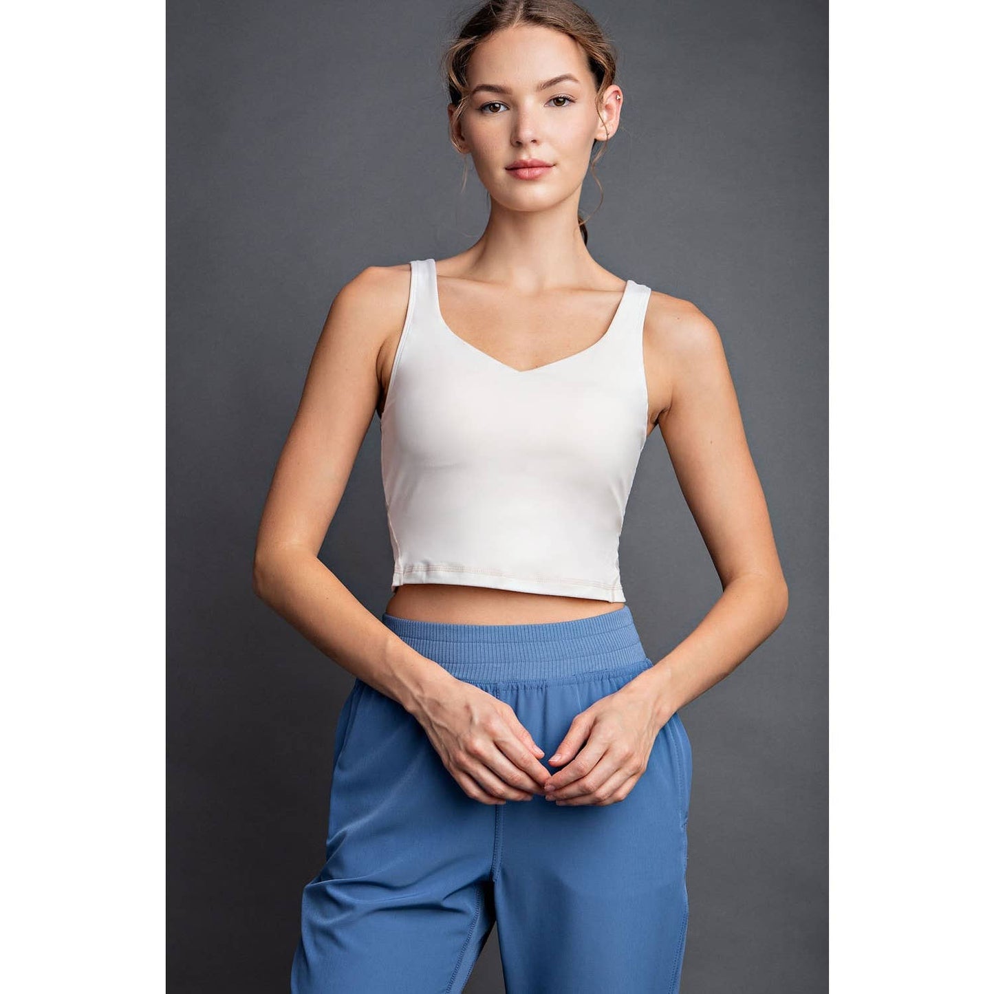 V NECK YOGA TOP