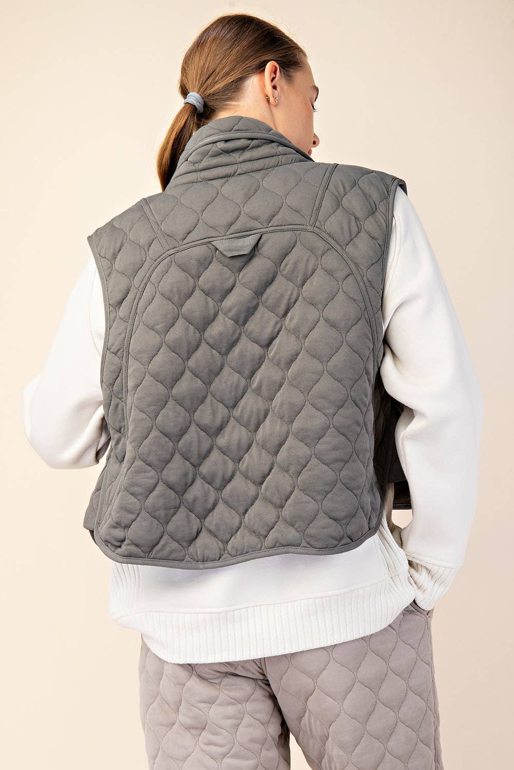 Quilted Crop Vest