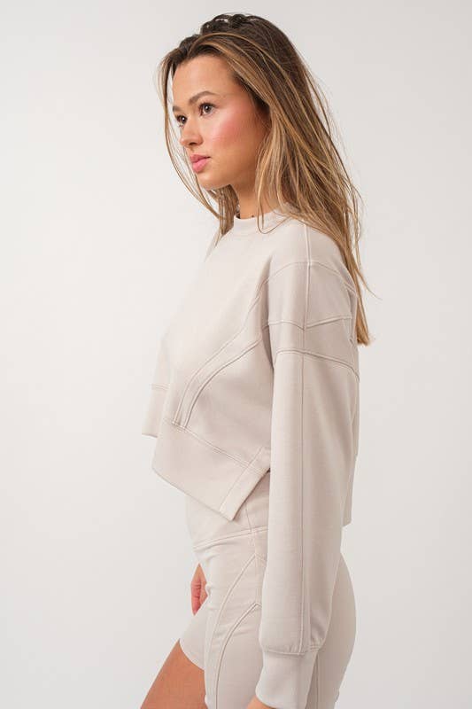 Clean Lines Cropped Sweatshirt