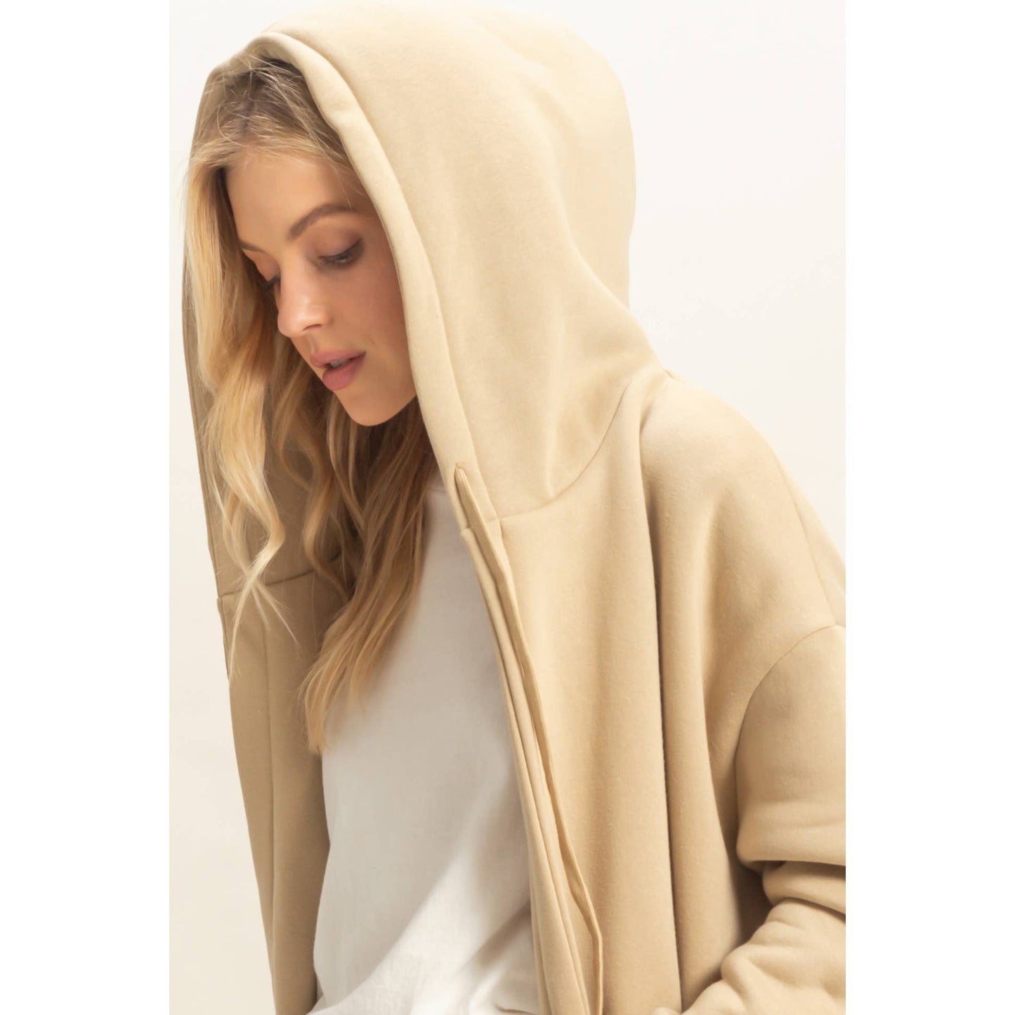 French Terry Hooded Jacket