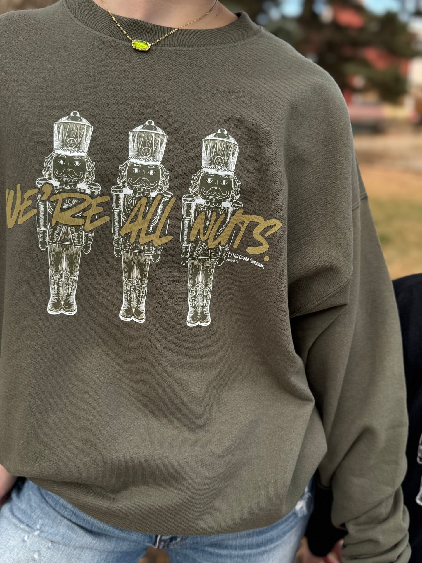 ‘We’re All Nuts’ Crewneck Sweatshirt