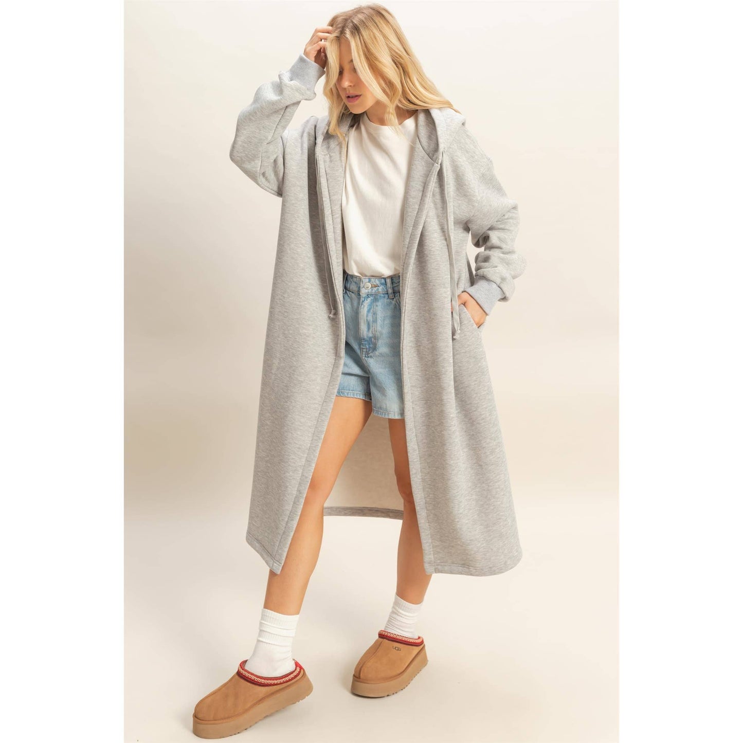 French Terry Hooded Jacket