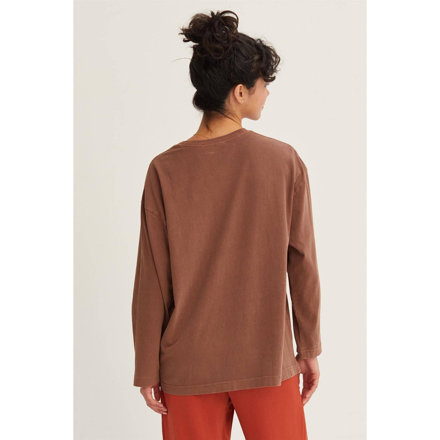 OVERSIZED CREW NECK LONG SLEEVE TEE