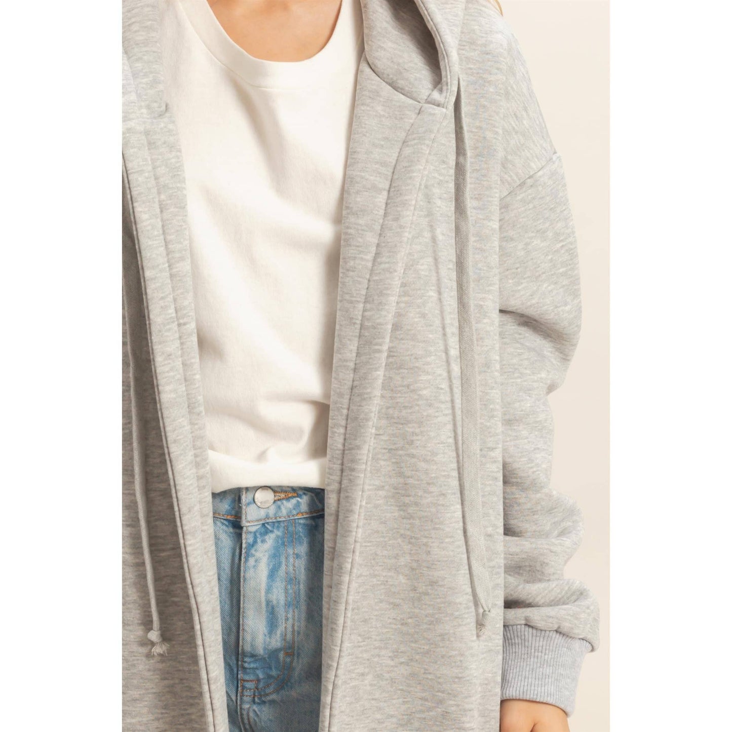 French Terry Hooded Jacket