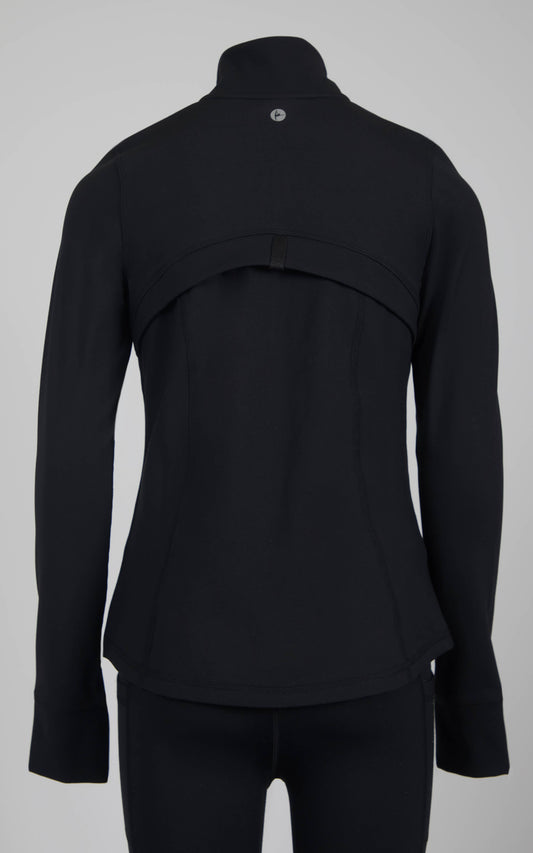 Girls Full Zip Active Everyday Jacket in Black