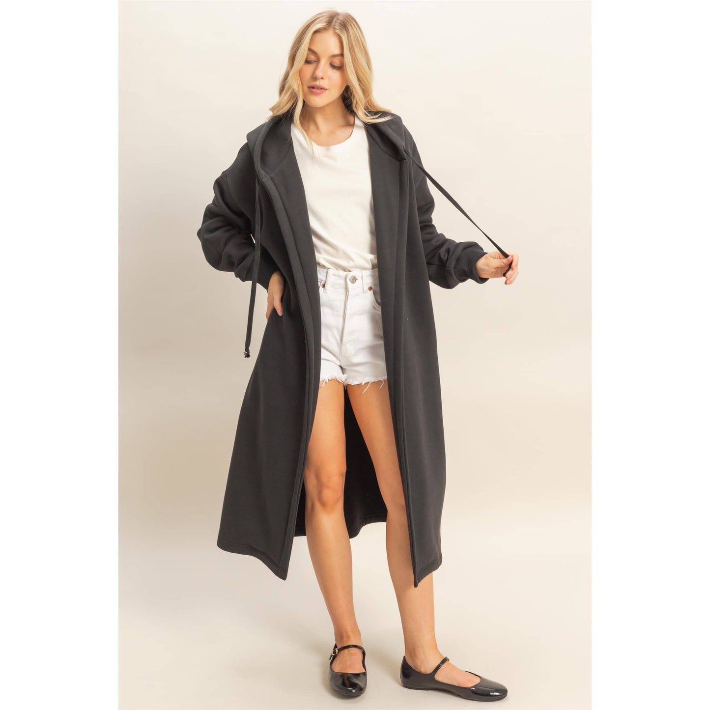 French Terry Hooded Jacket