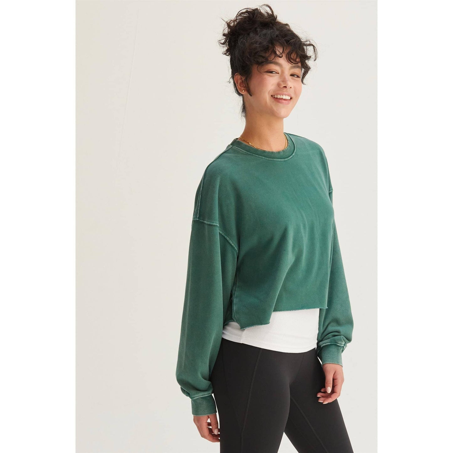 Cropped Crewneck Sweatshirt