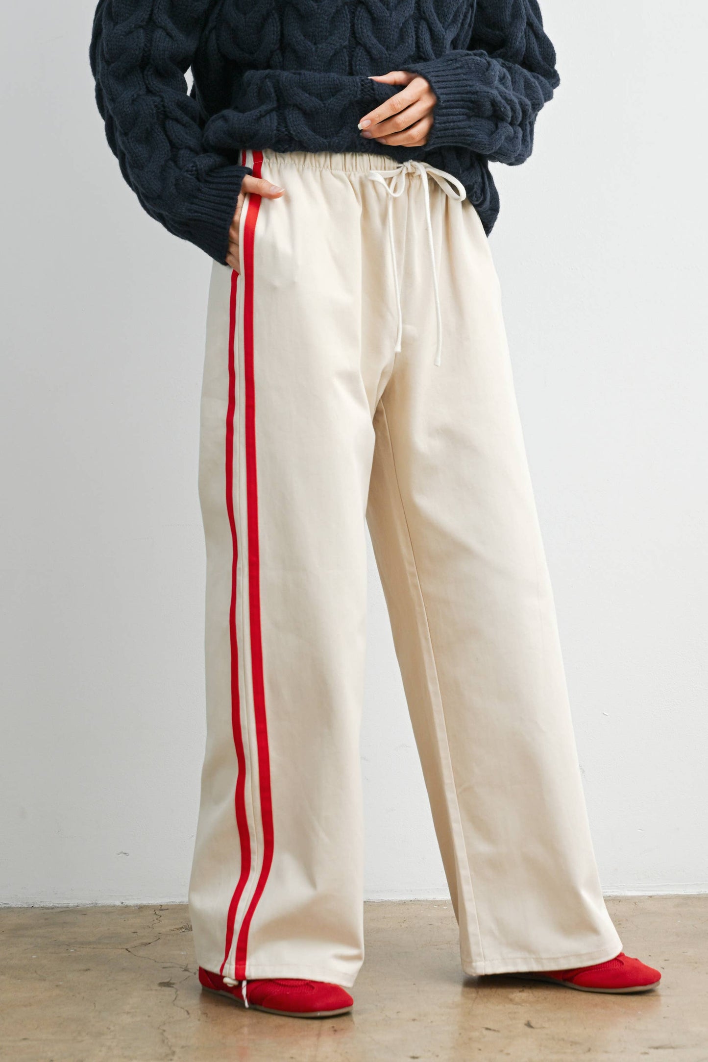 The Stadium Stripe Wideleg Pant