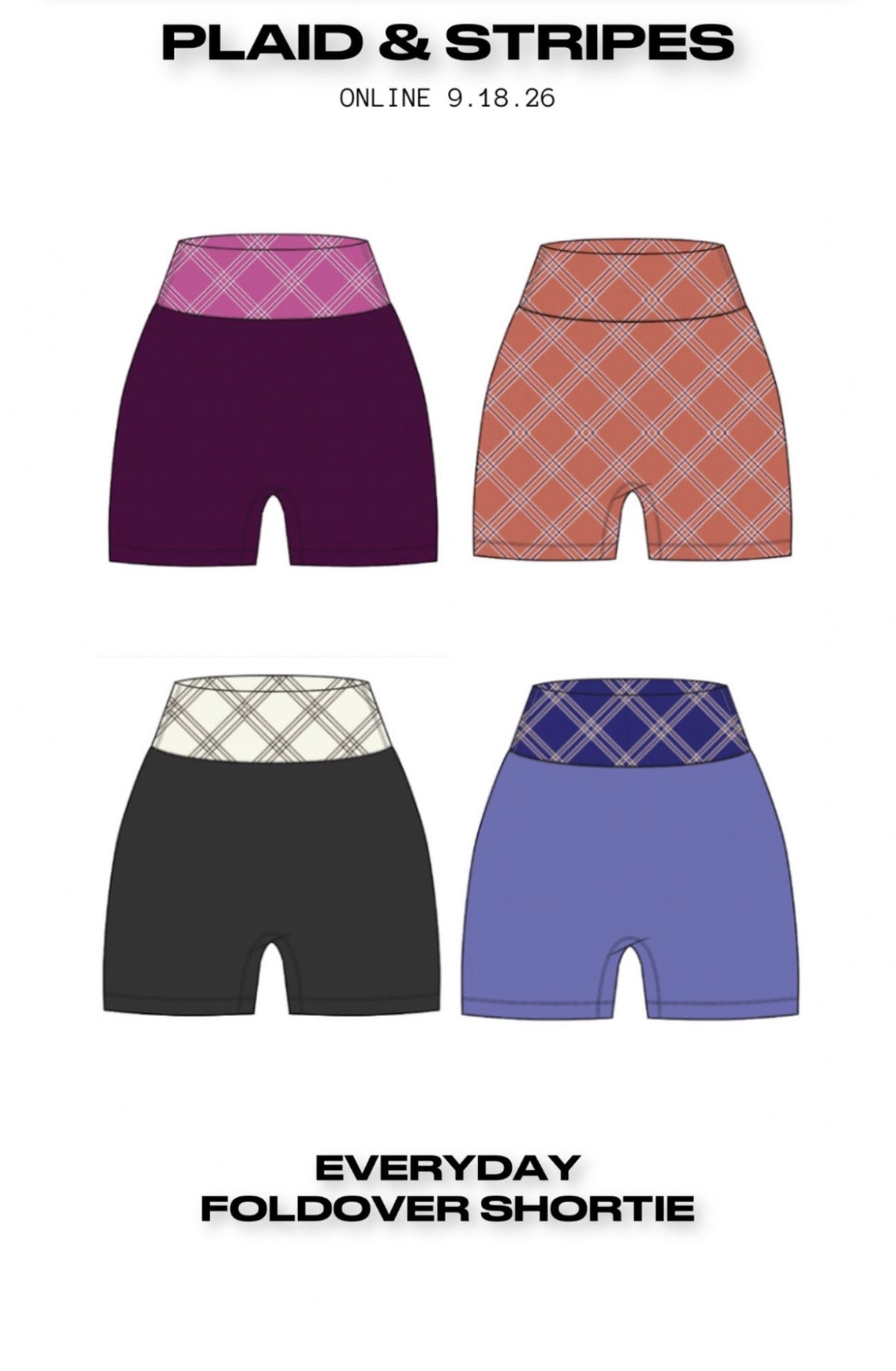 P&S Preorder Everyday Foldover Shortie Short