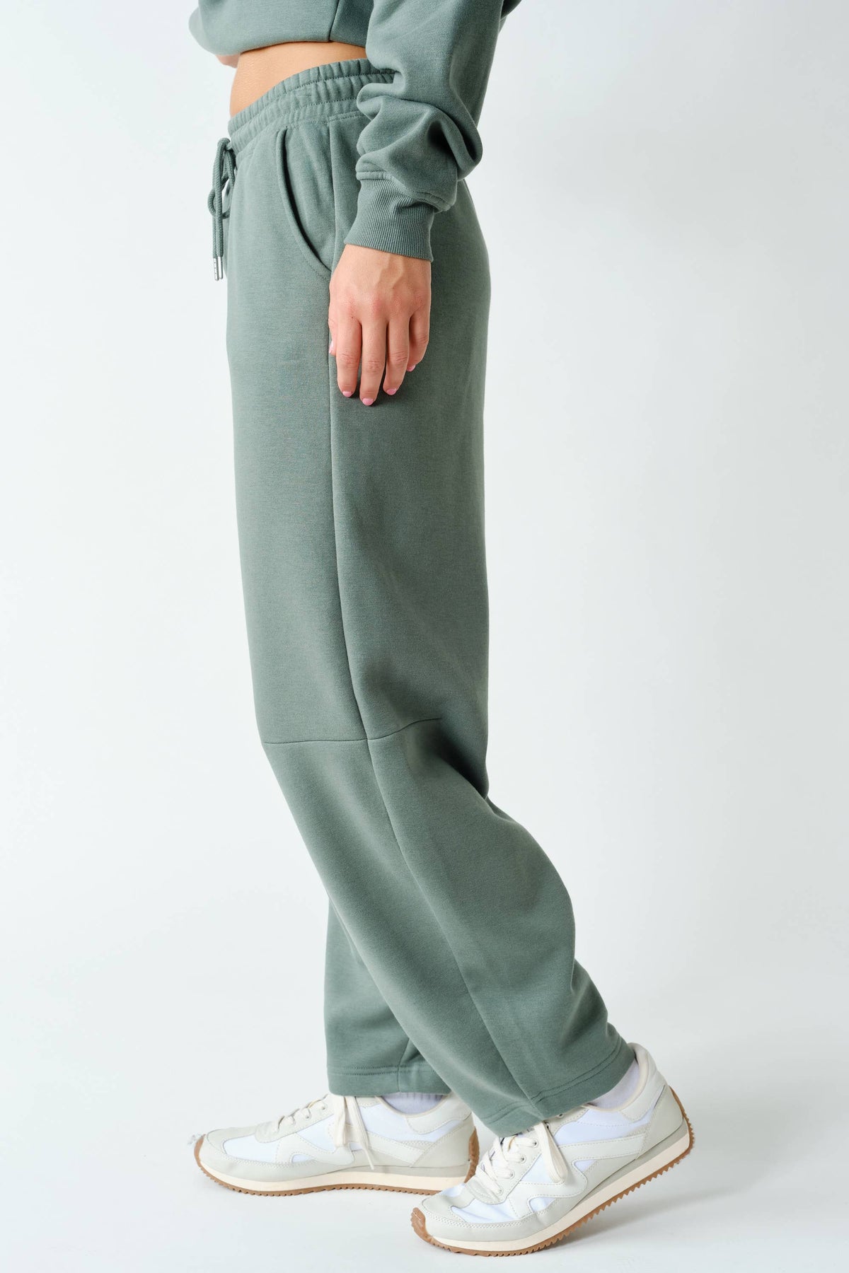 Cotton Fleece Aspen Barrel Sweatpants: SYCAMORE / S:M:L (2:2:2)