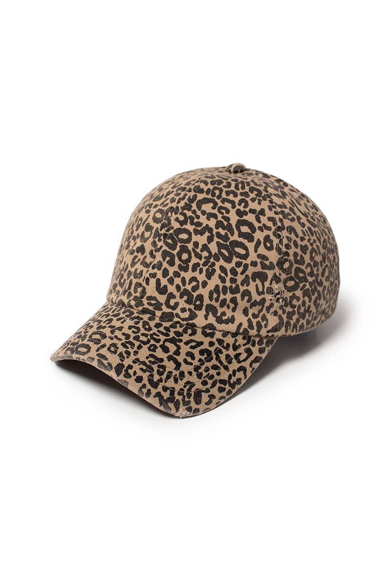 FWCAP1206 - Leopard Print Baseball: Leopard
