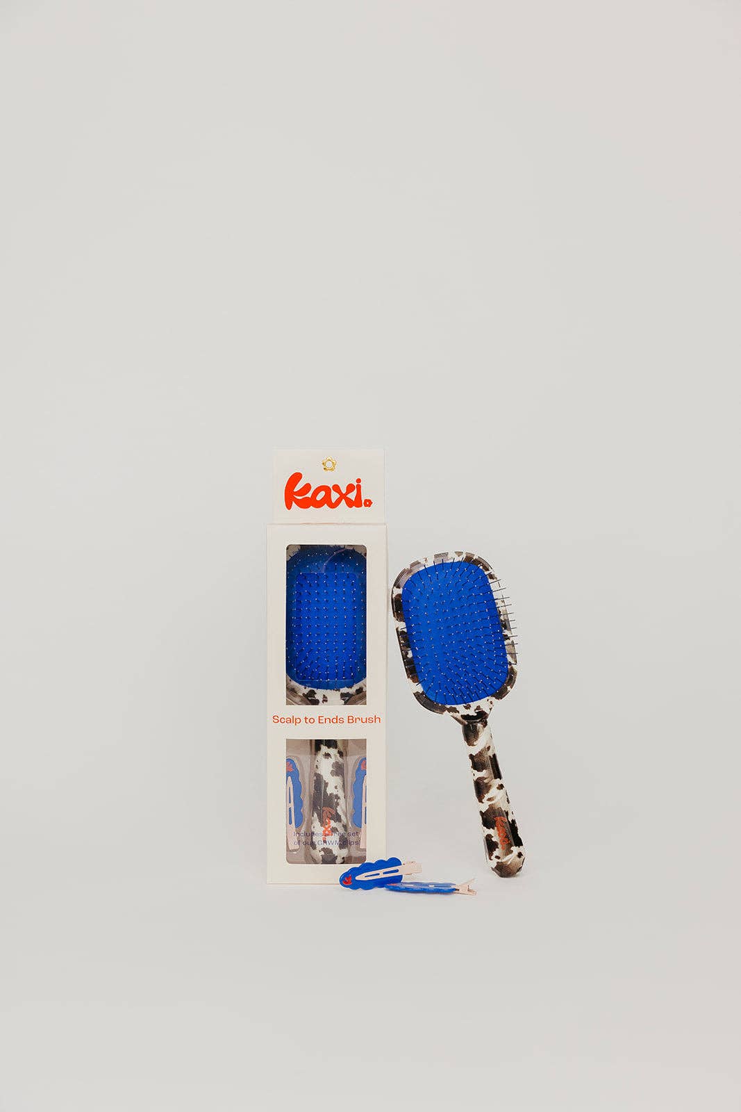 Kaxi Scalp to Ends Brush- Cow Print
