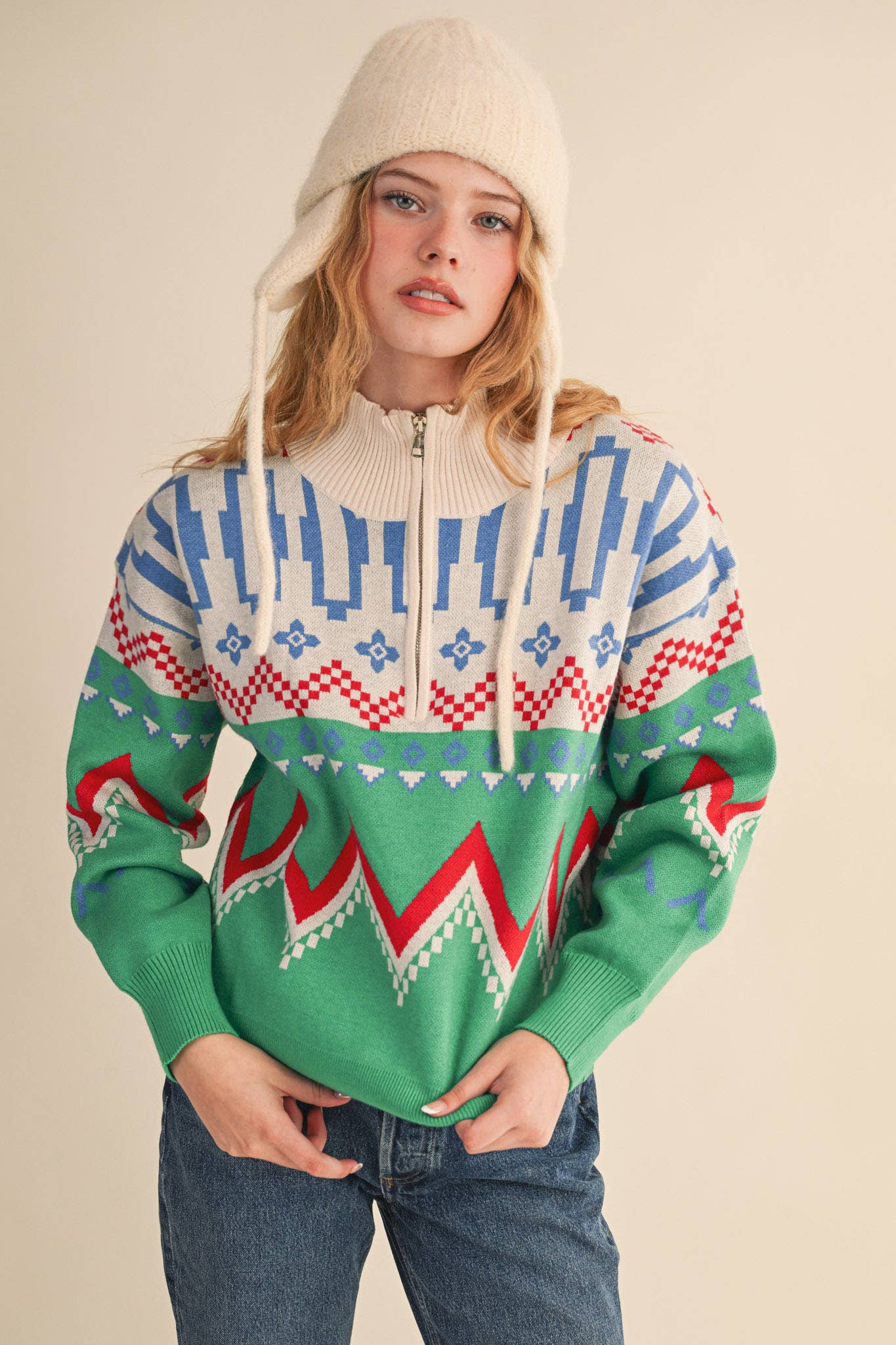 Ms. Claus Cool HalfZip