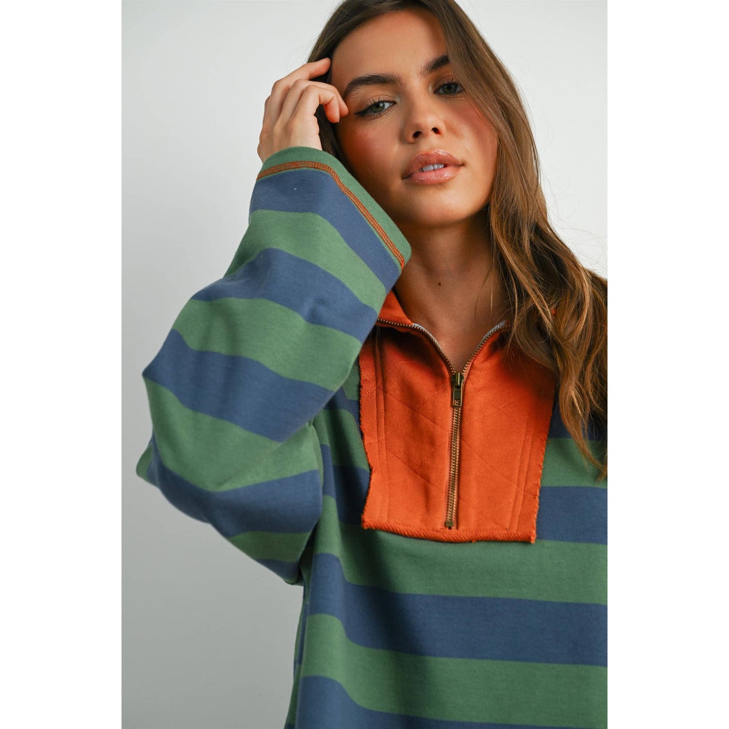 The Scarecrow Striped Quarter-Zip