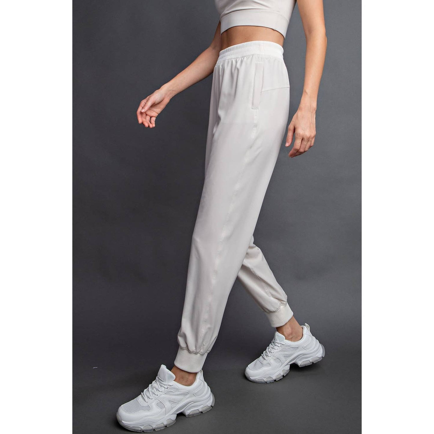 Oxford Street Dance Studio Midrise Jogger- Bone