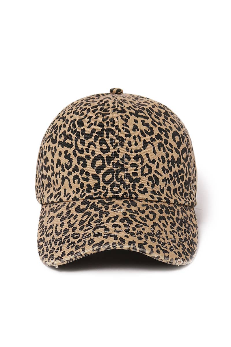FWCAP1206 - Leopard Print Baseball: Leopard