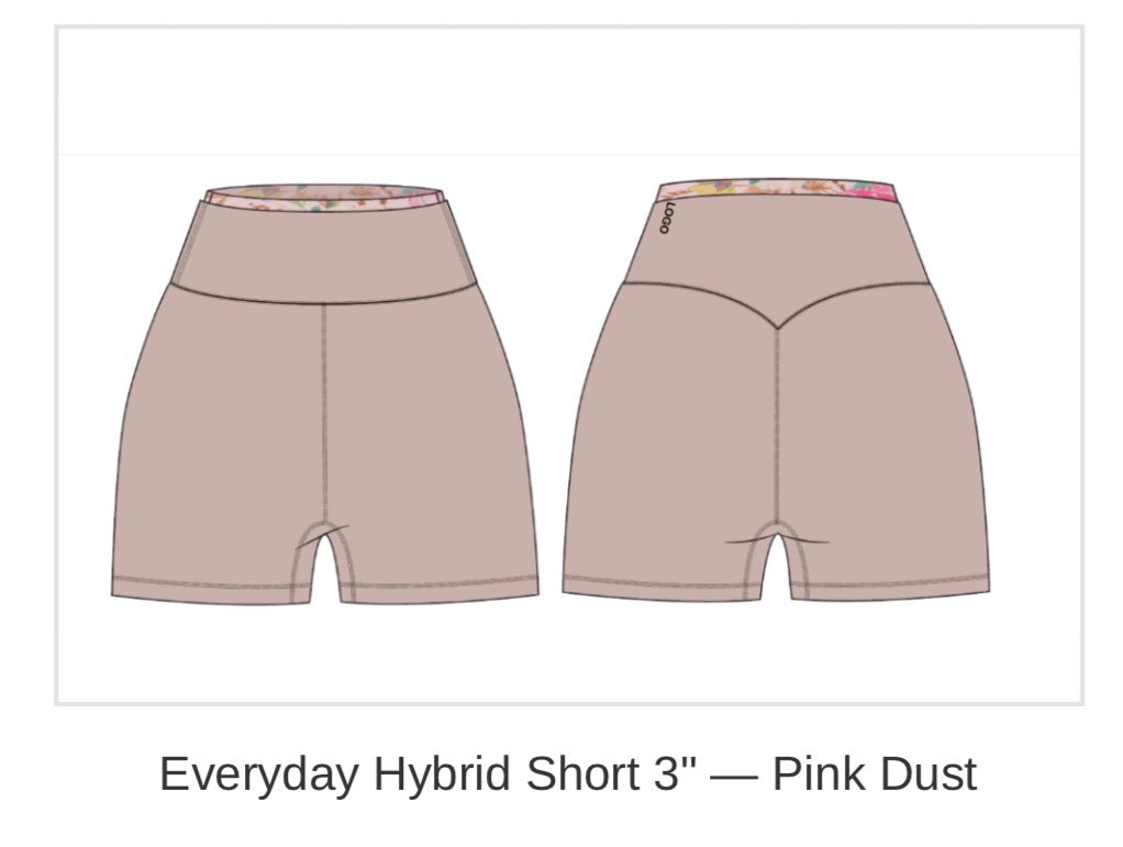 AUG PREORDER Everyday Hybrid Short 3"