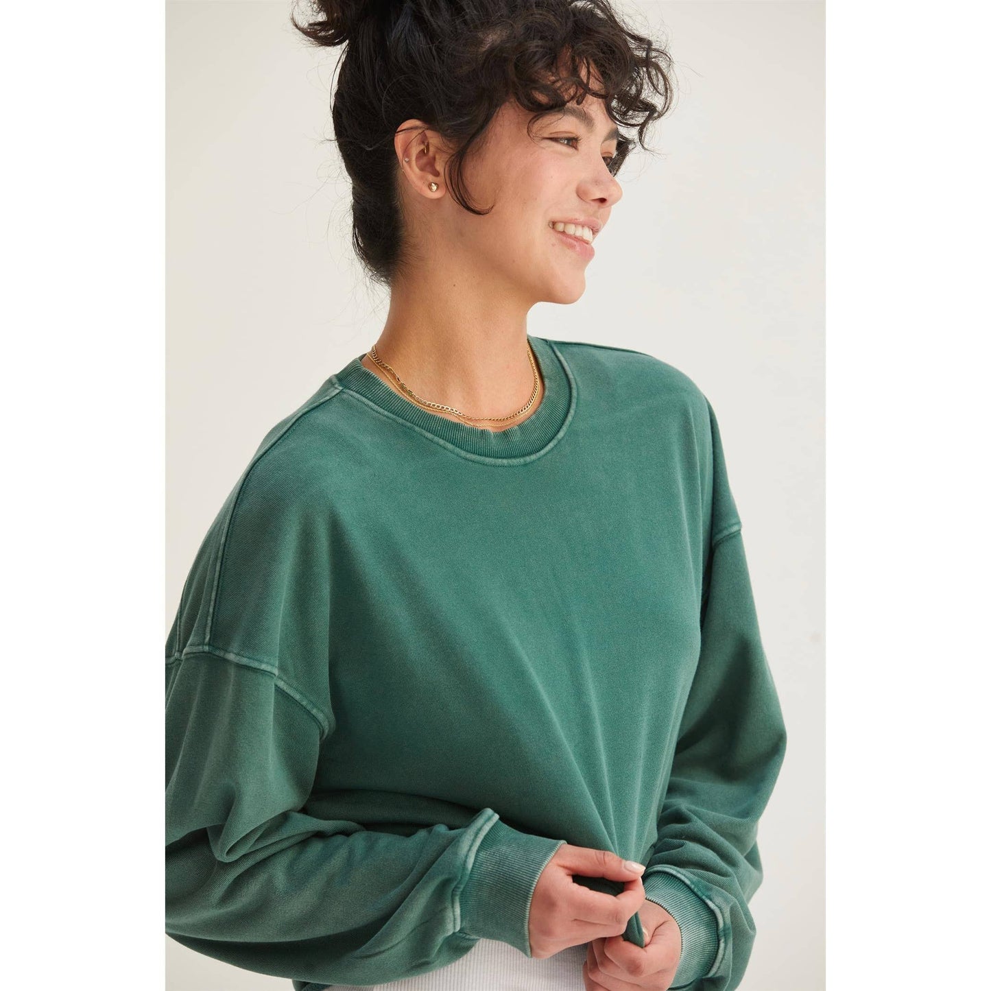 Cropped Crewneck Sweatshirt