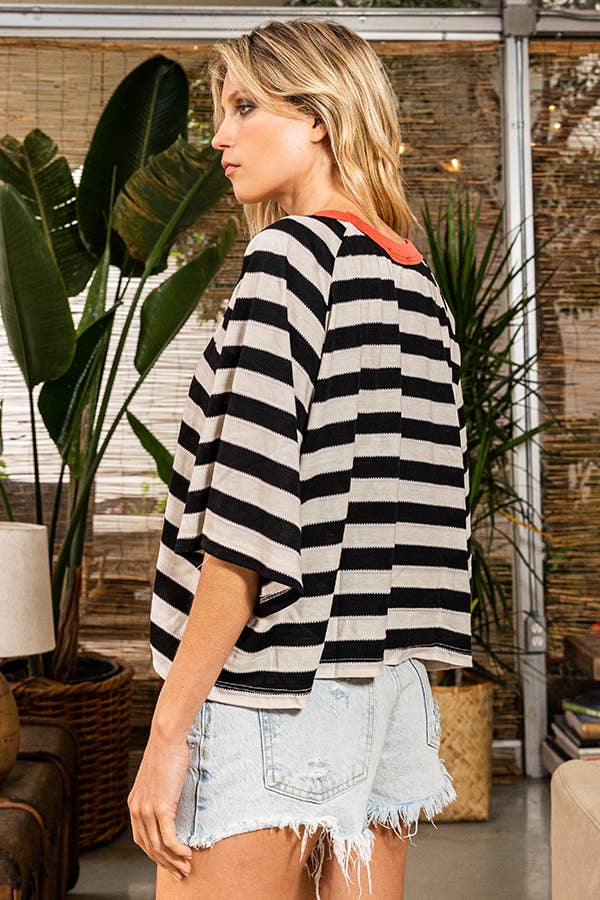 Black & White Striped Tee