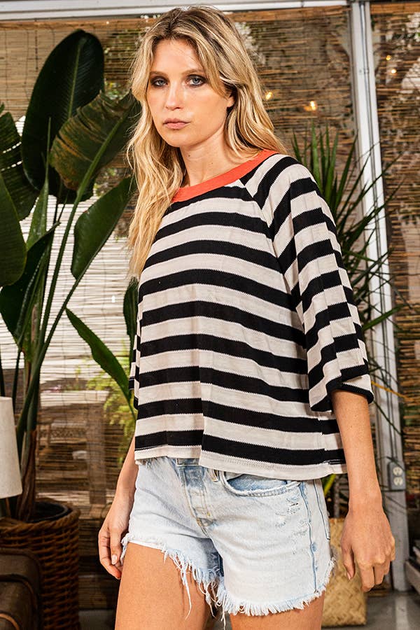 Black & White Striped Tee