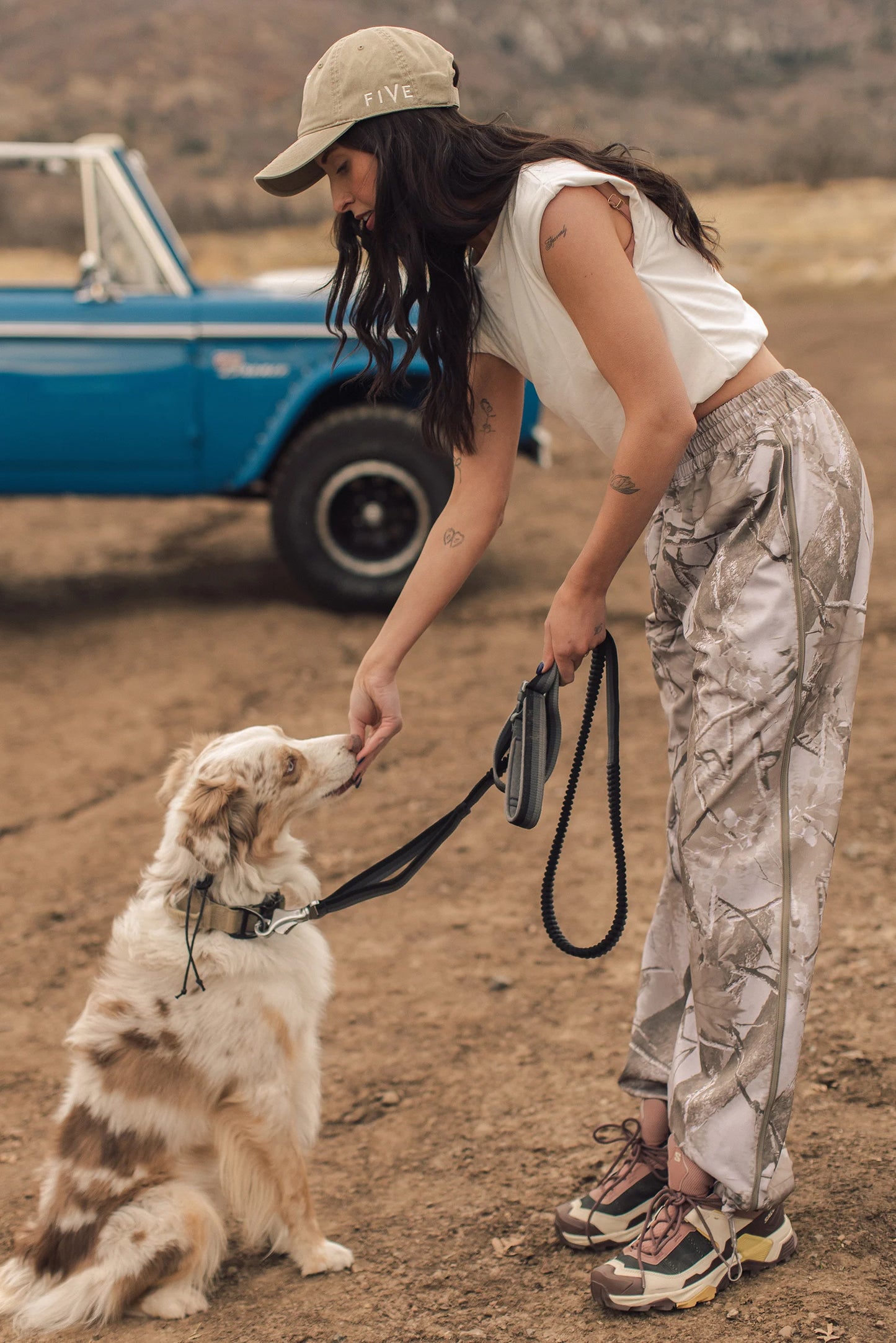 90's Track Pant- Natural Camo