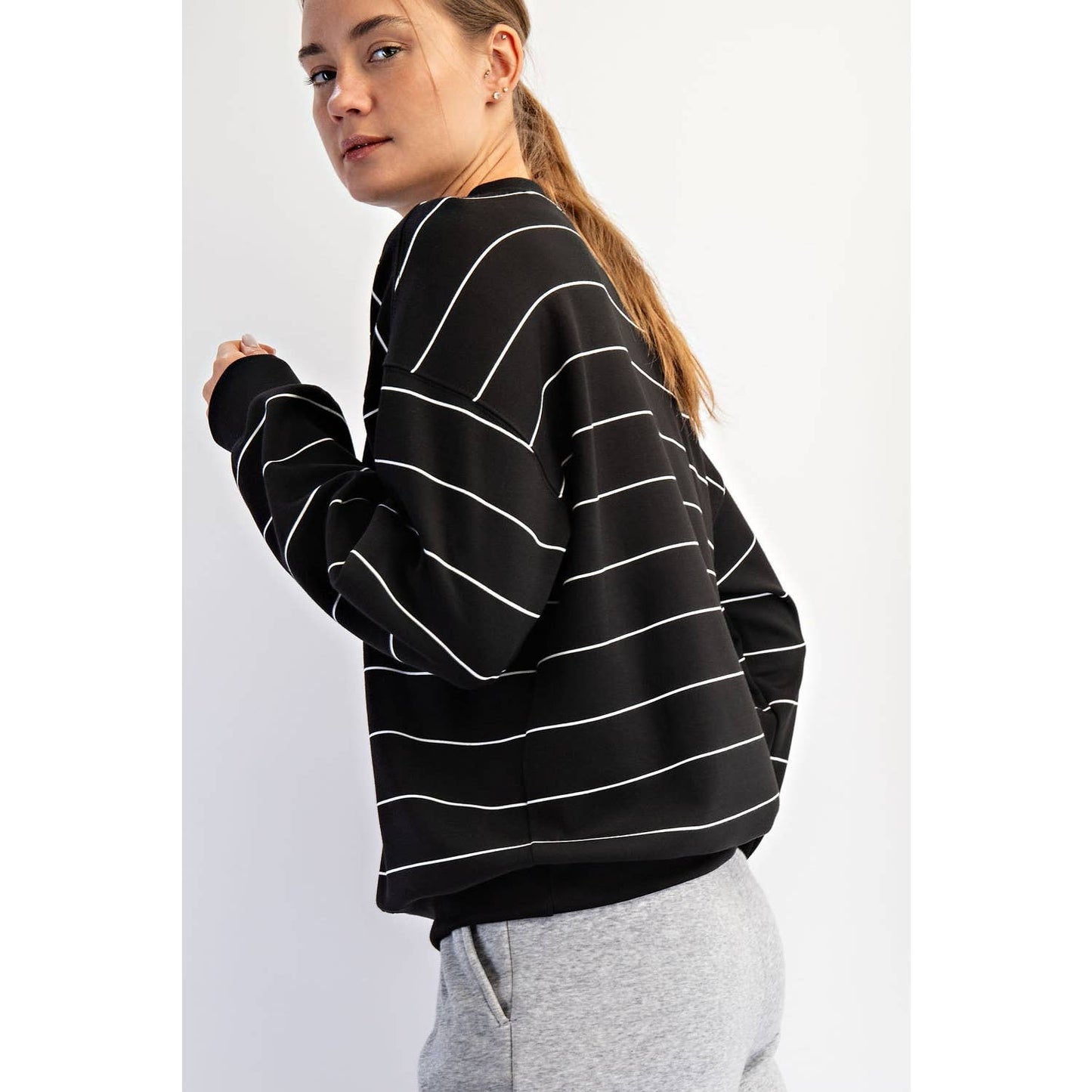 The Core Soft Scuba Striped Crew