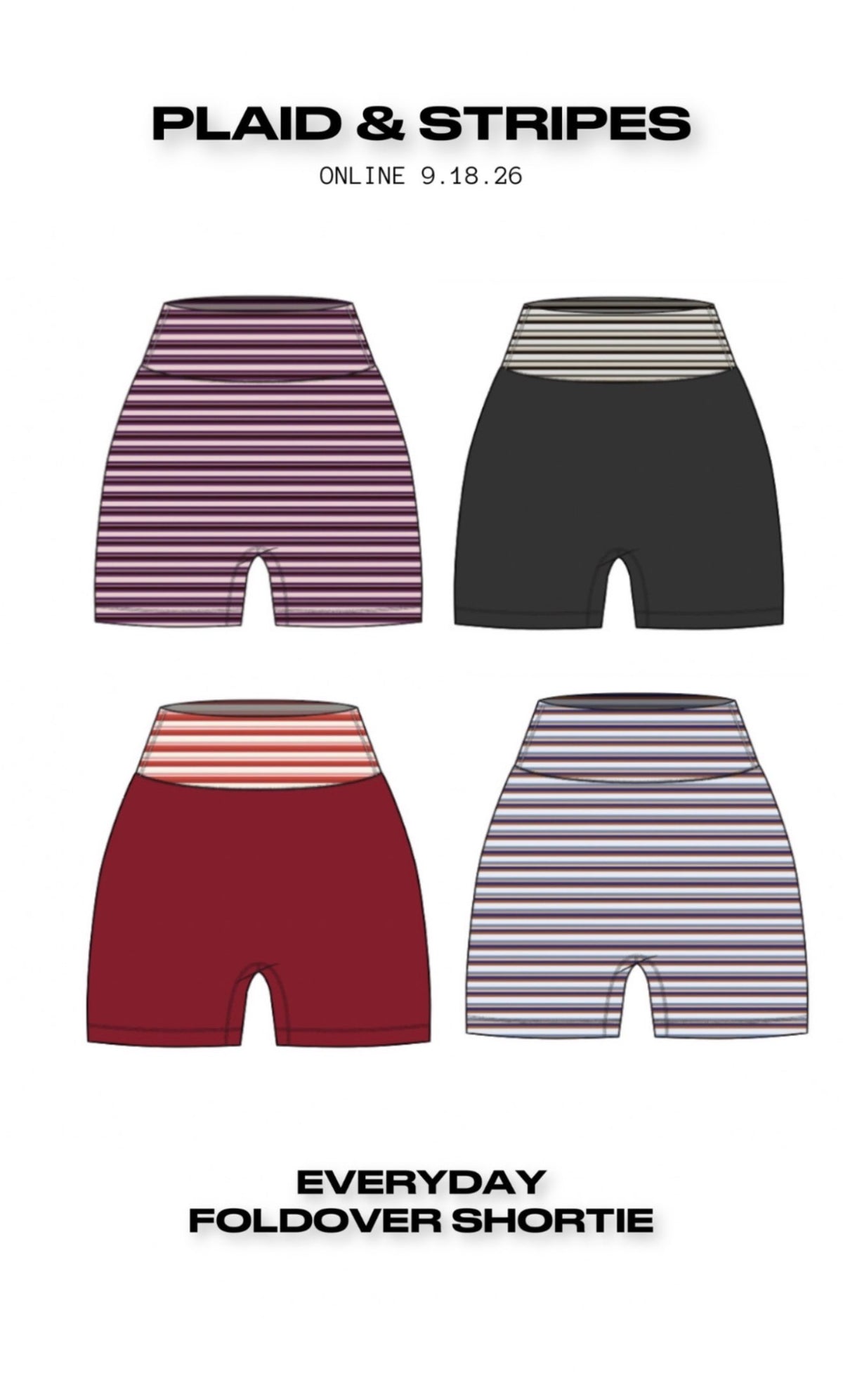 P&S Preorder Everyday Foldover Shortie Short