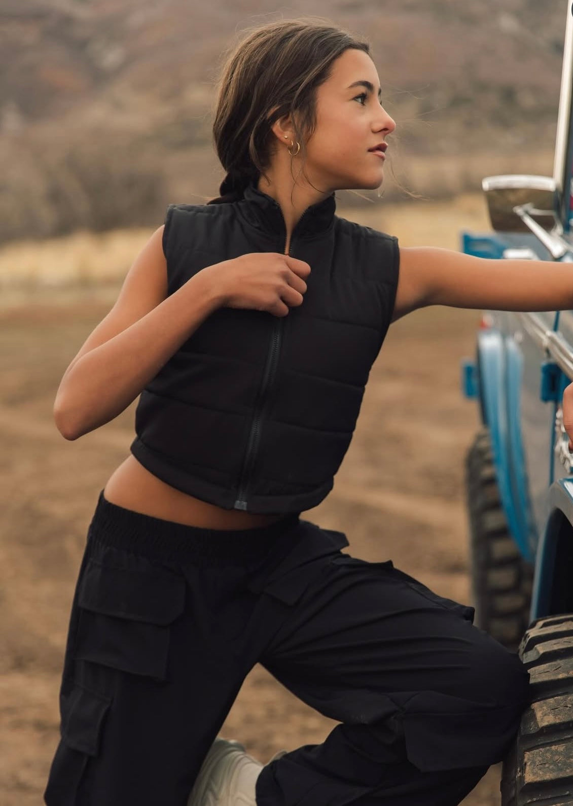 The Puffer Crop Vest