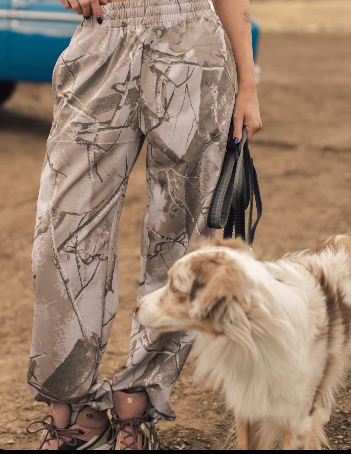 90's Track Pant- Natural Camo