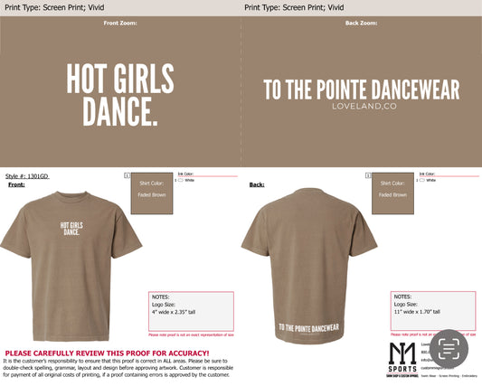 PREORDER Hot Girls Tee- Adult Sizes