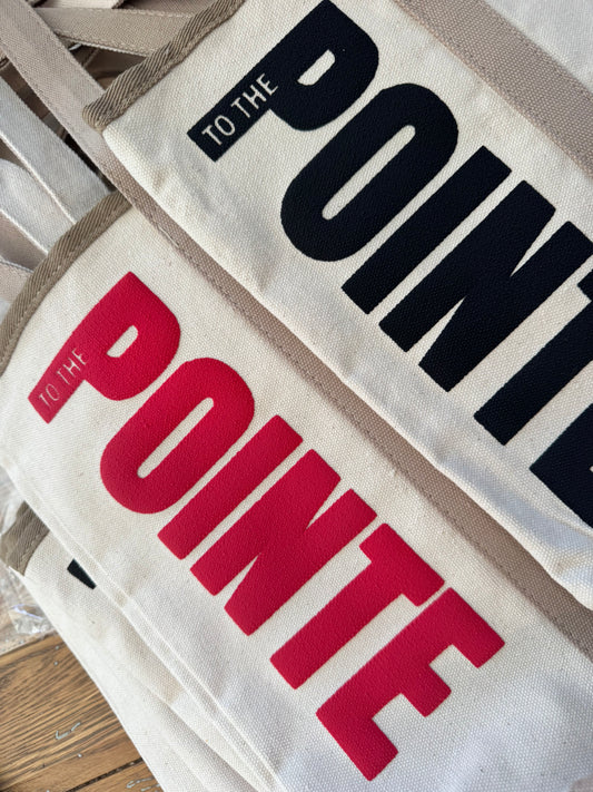To The Pointe Logo Tote Bag