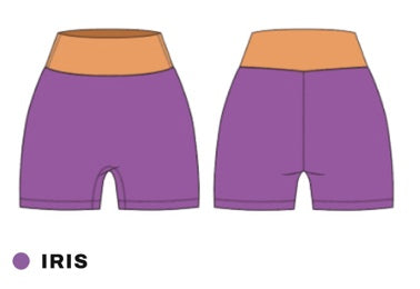 Everyday Foldover Short- Colorblock Edit