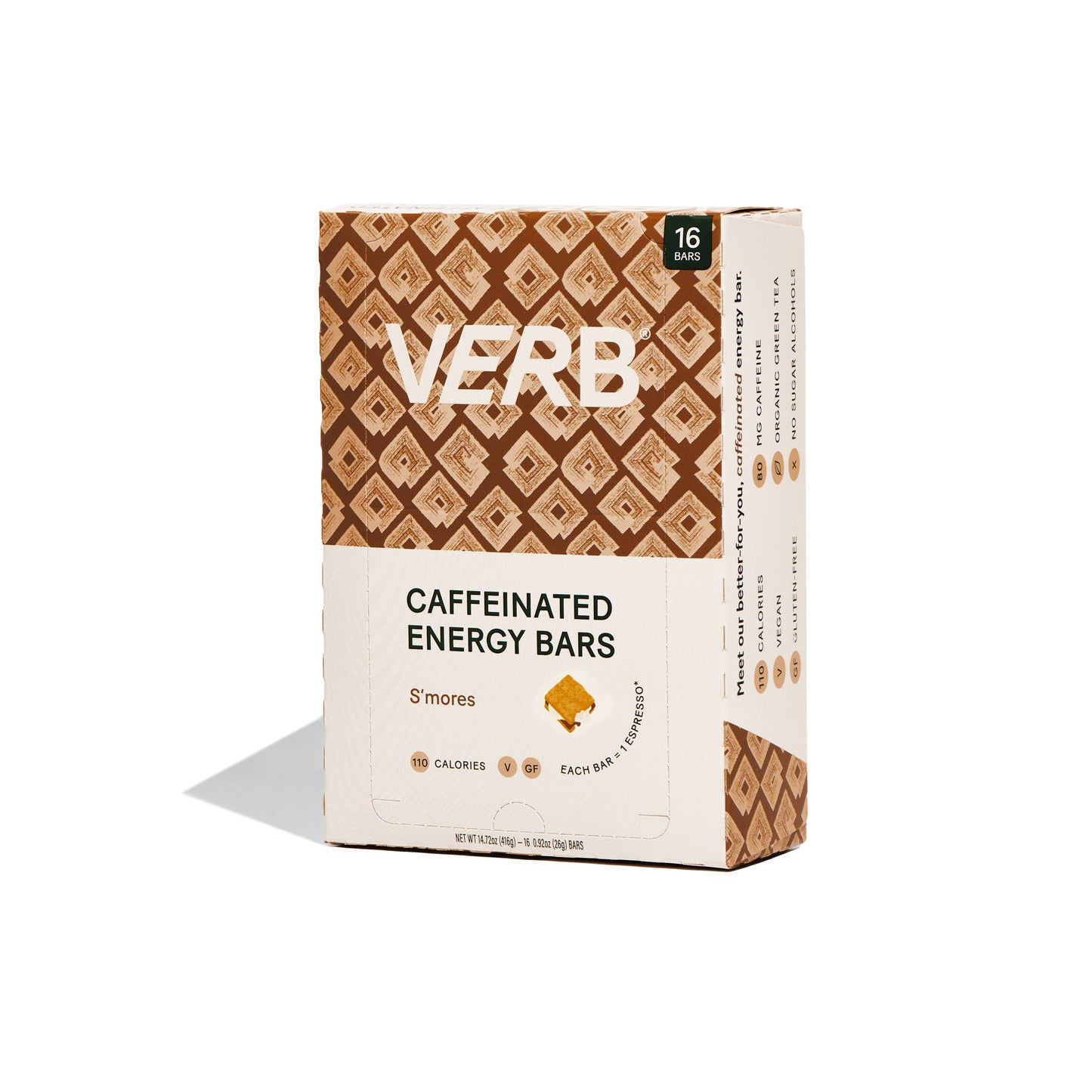 VERB- Caffeinated Snack Bar- S'mores