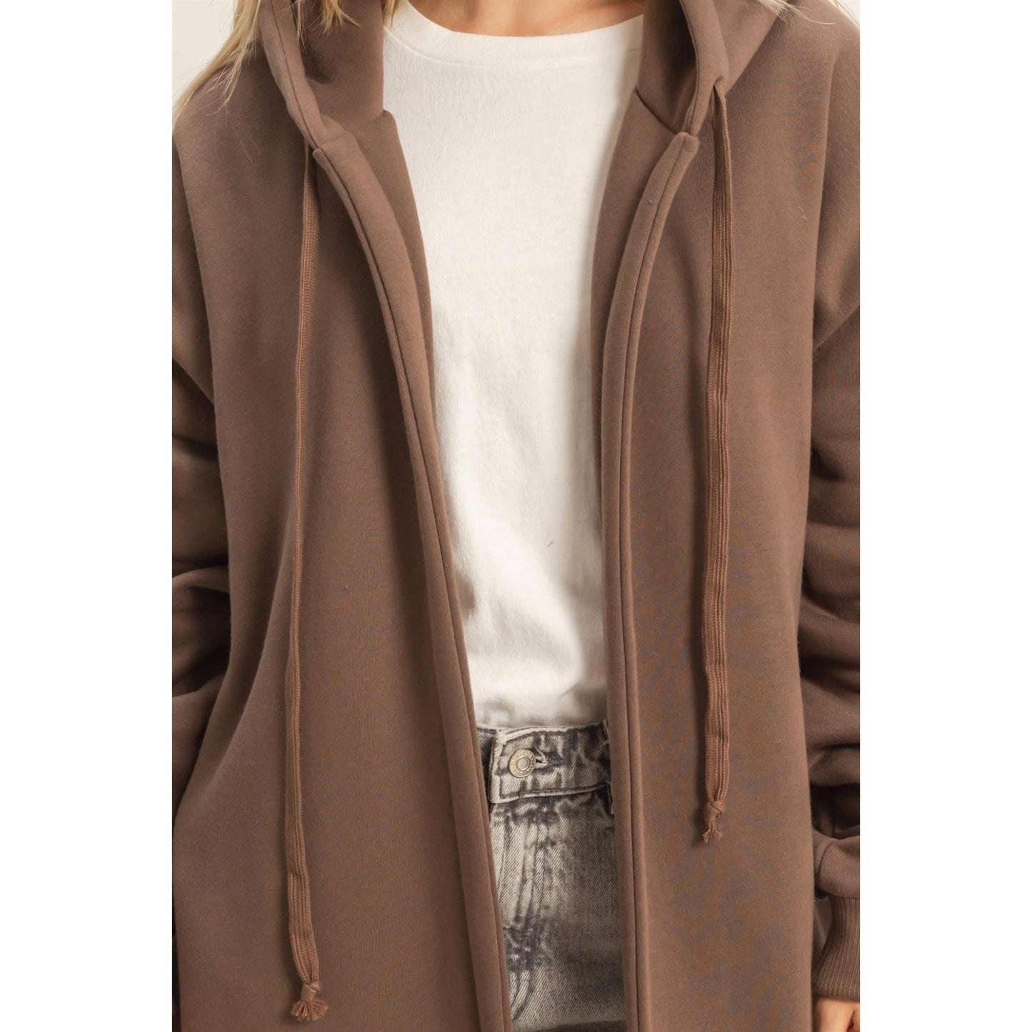 French Terry Hooded Jacket