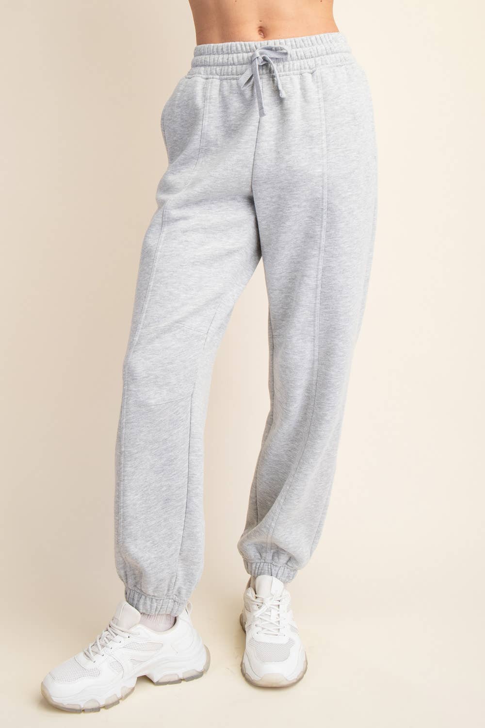 FRENCH TERRY FLEECE JOGGER SWEATPANT: True Red