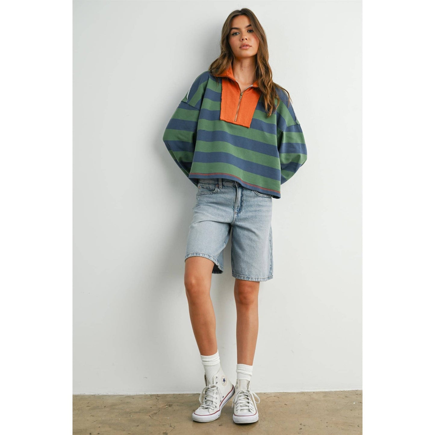 The Scarecrow Striped Quarter-Zip