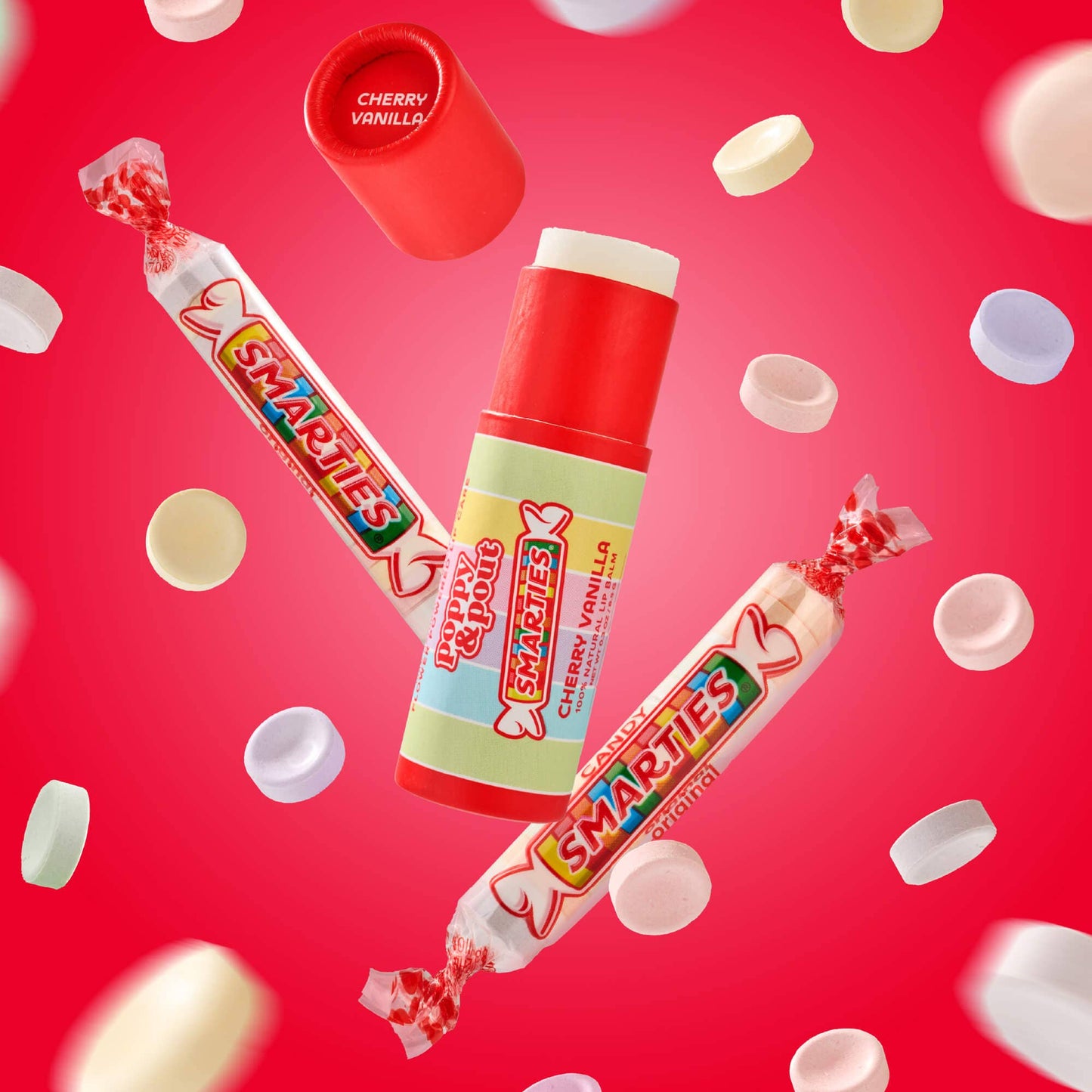 Limited Edition Smarties Lip Balm Cherry Vanilla